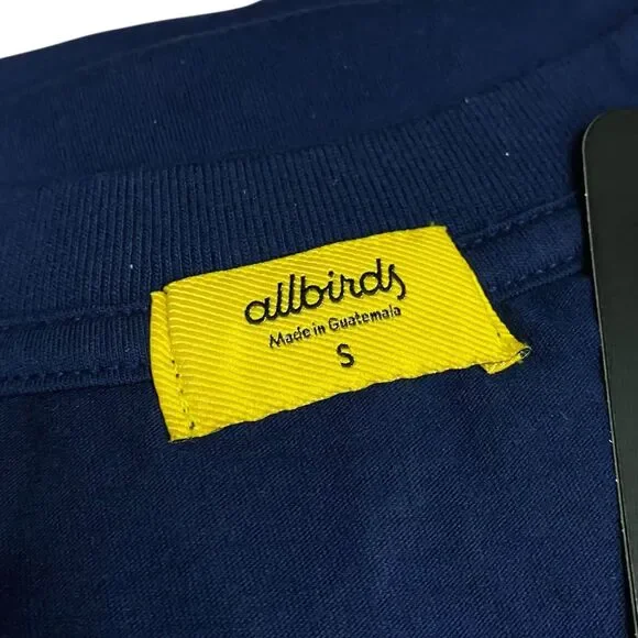 Allbirds T-Shirt Mens S Navy Blue Organic Cotton Short Sleeve Allgood Tee NWT - Picture 3 of 8